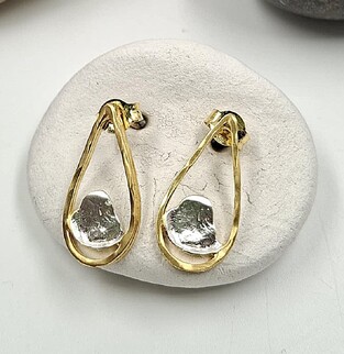 Silver earrings