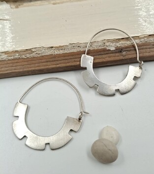 Silver earrings