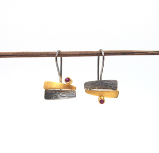 Silver earrings