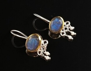 Silver earrings