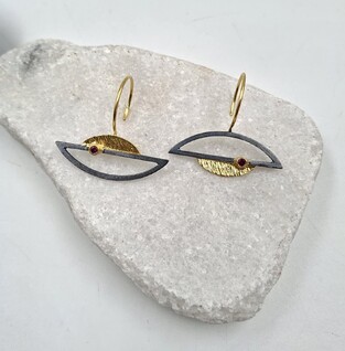Silver earrings