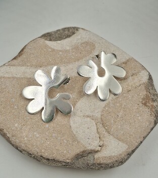 Silver earrings