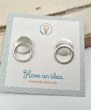 Silver earrings