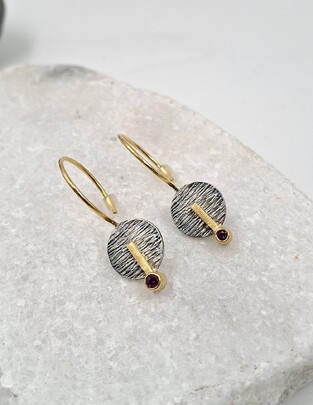 Silver earrings
