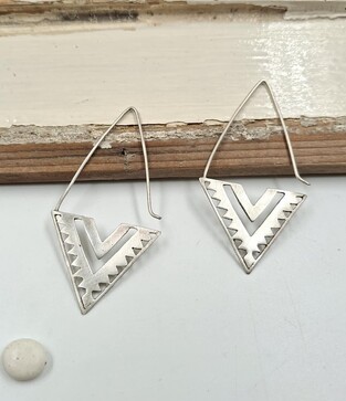 Silver earrings