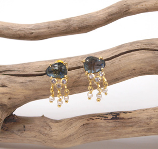 Silver earrings
