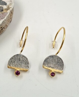 Silver earrings