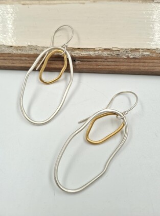 Silver earrings