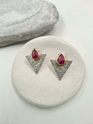 Silver earrings