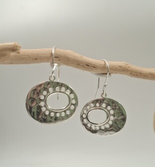 Silver earrings