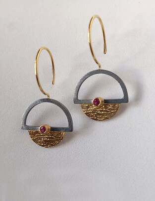 Silver earrings