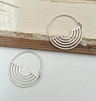 Silver earrings
