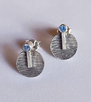 Silver earrings
