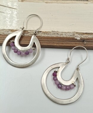 Silver earrings