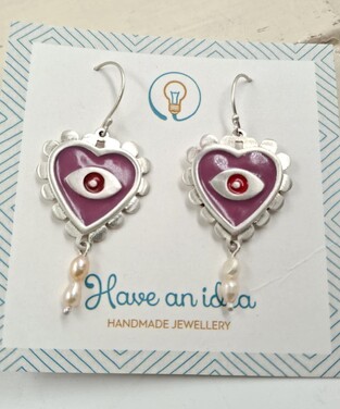 Silver earrings