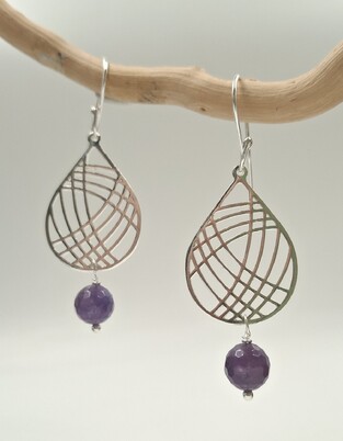Silver earrings
