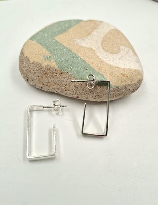 Silver earrings
